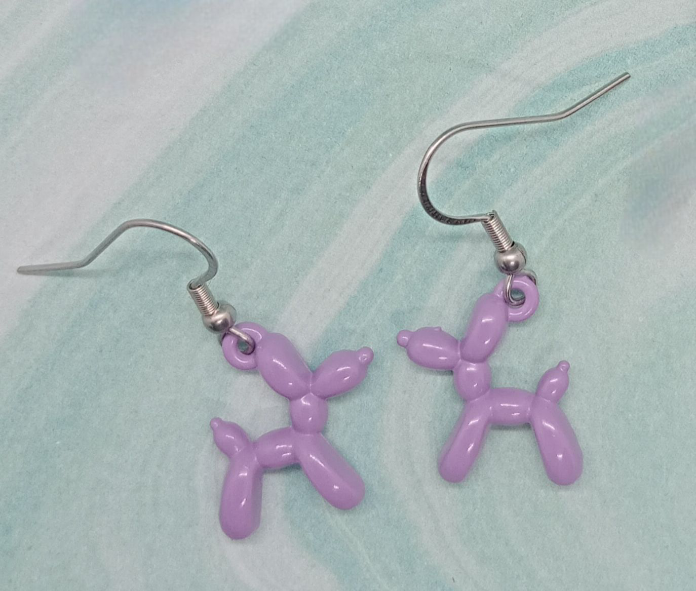 Balloon Dog Earrings - Lilac
