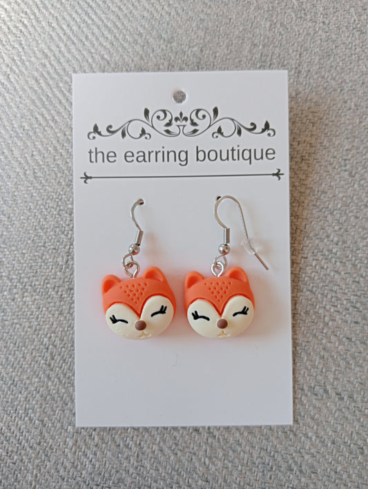 Fox earrings