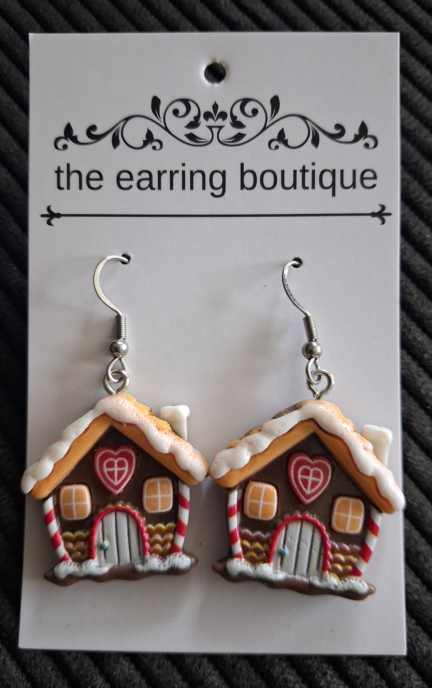 Gingerbread House earrings