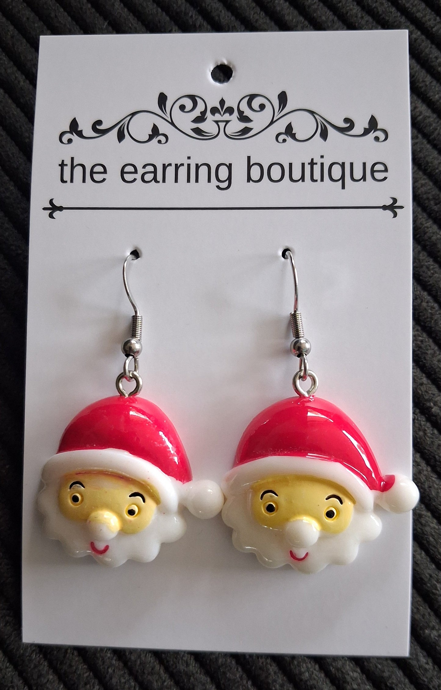 Smiling Santa earrings