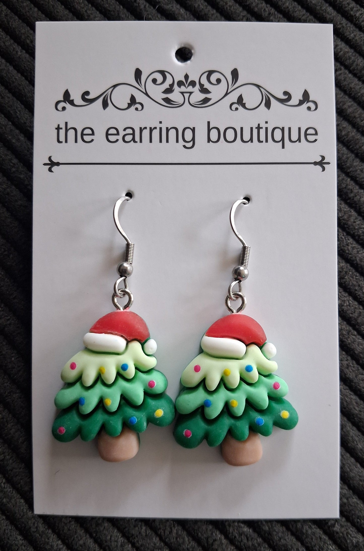 Christmas tree with Santa hat